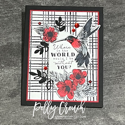 Thoughtful Expressions Red White & Black Card